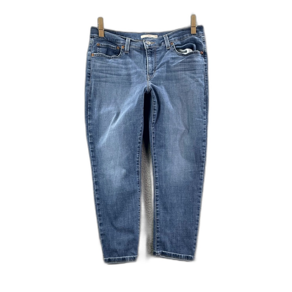 Levi's Boyfriend Jeans Women's 31 Blue Boho Academia Preppy Travel 90's Workwear